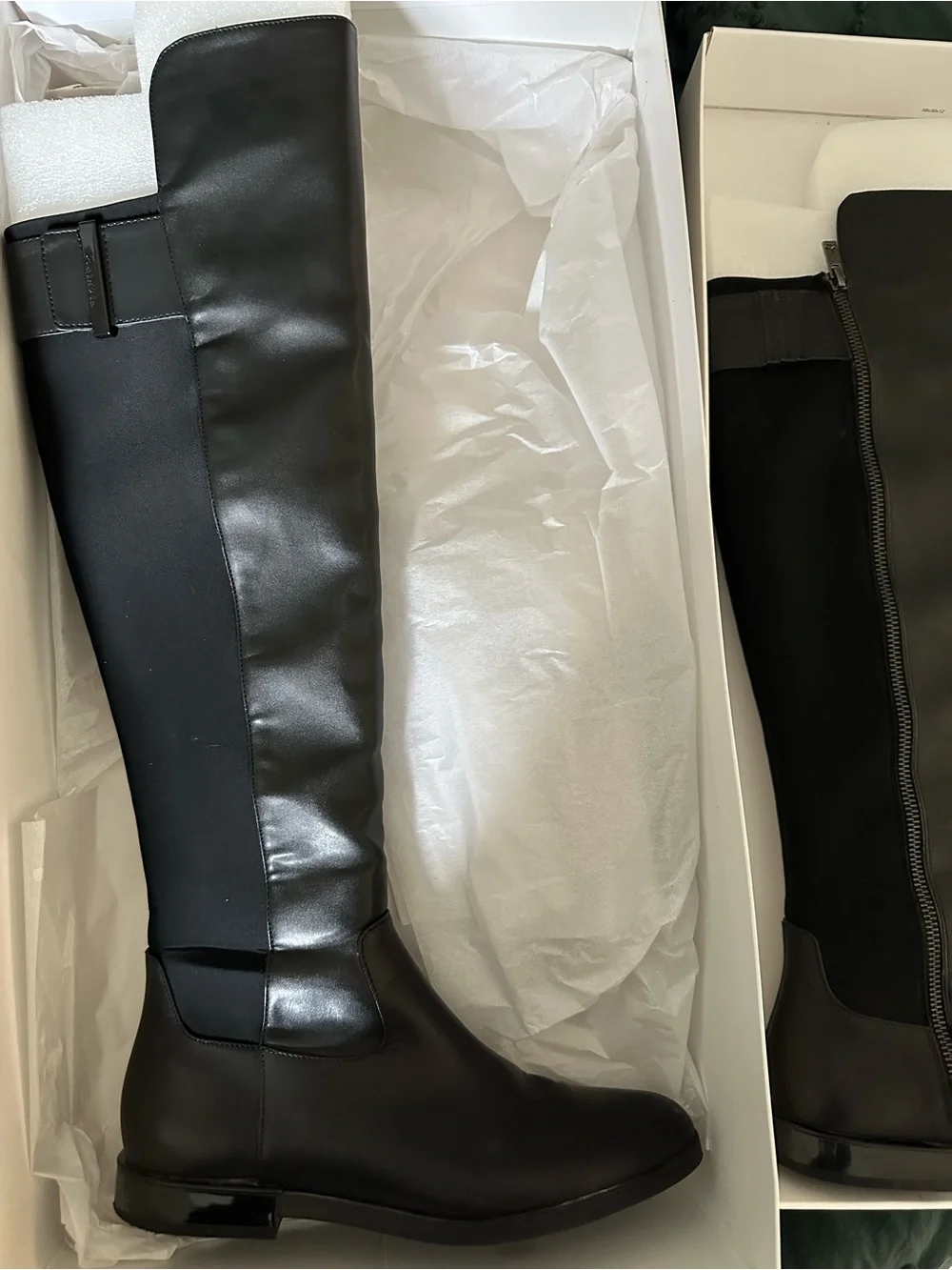Calvin Klein Black Over-the-Knee Riding Boots